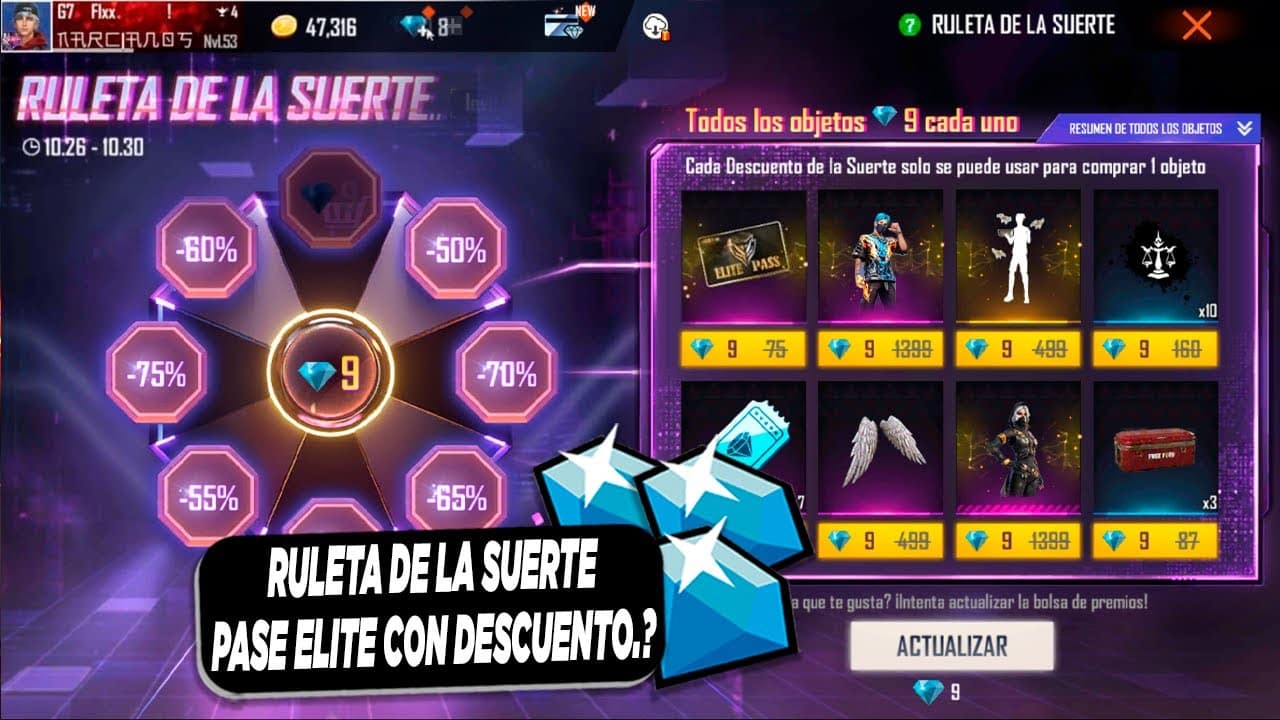 cuantos diamantes necesitas para comprar un pase elite en free fire